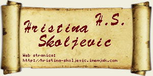 Hristina Školjević vizit kartica